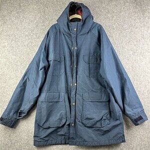 Vintage Woolrich Blanket Lined Coat Mens XL Long Zip Snap USA Barn Chore 70s*